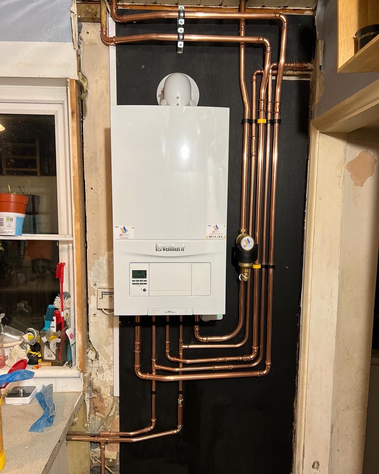 Vaillant combi boiler with full copper pipework rework